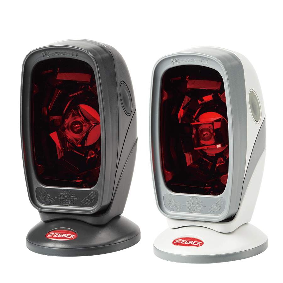 Dual-laser multi-line hands-free barcode scanner